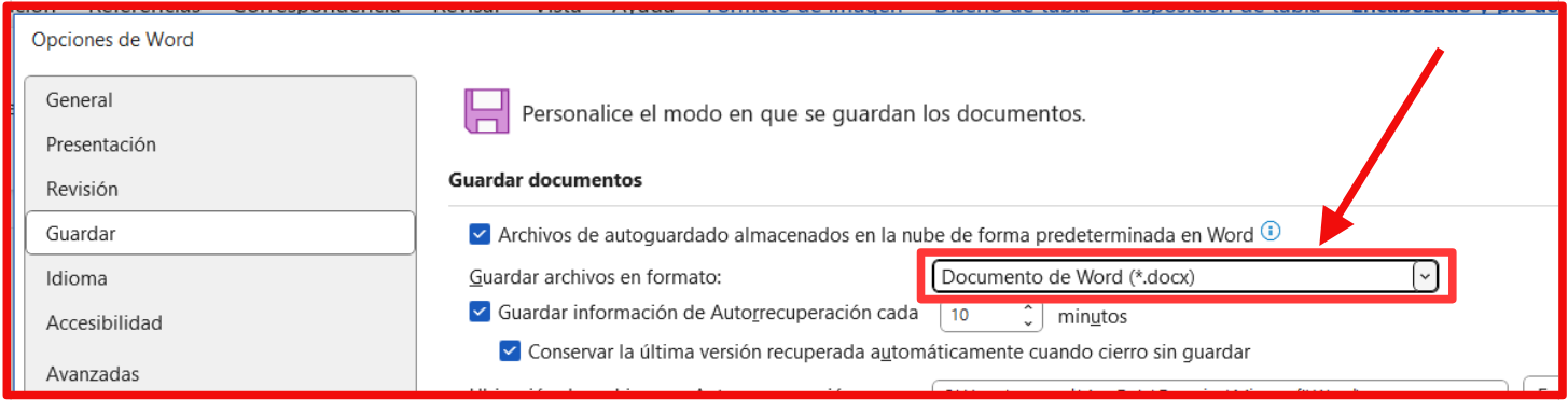 Gradar por defecto en formato trasient incorrecto